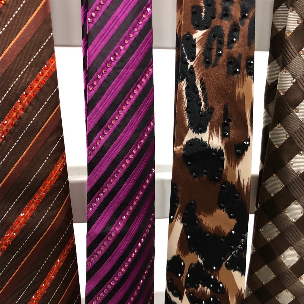 High end silk ties